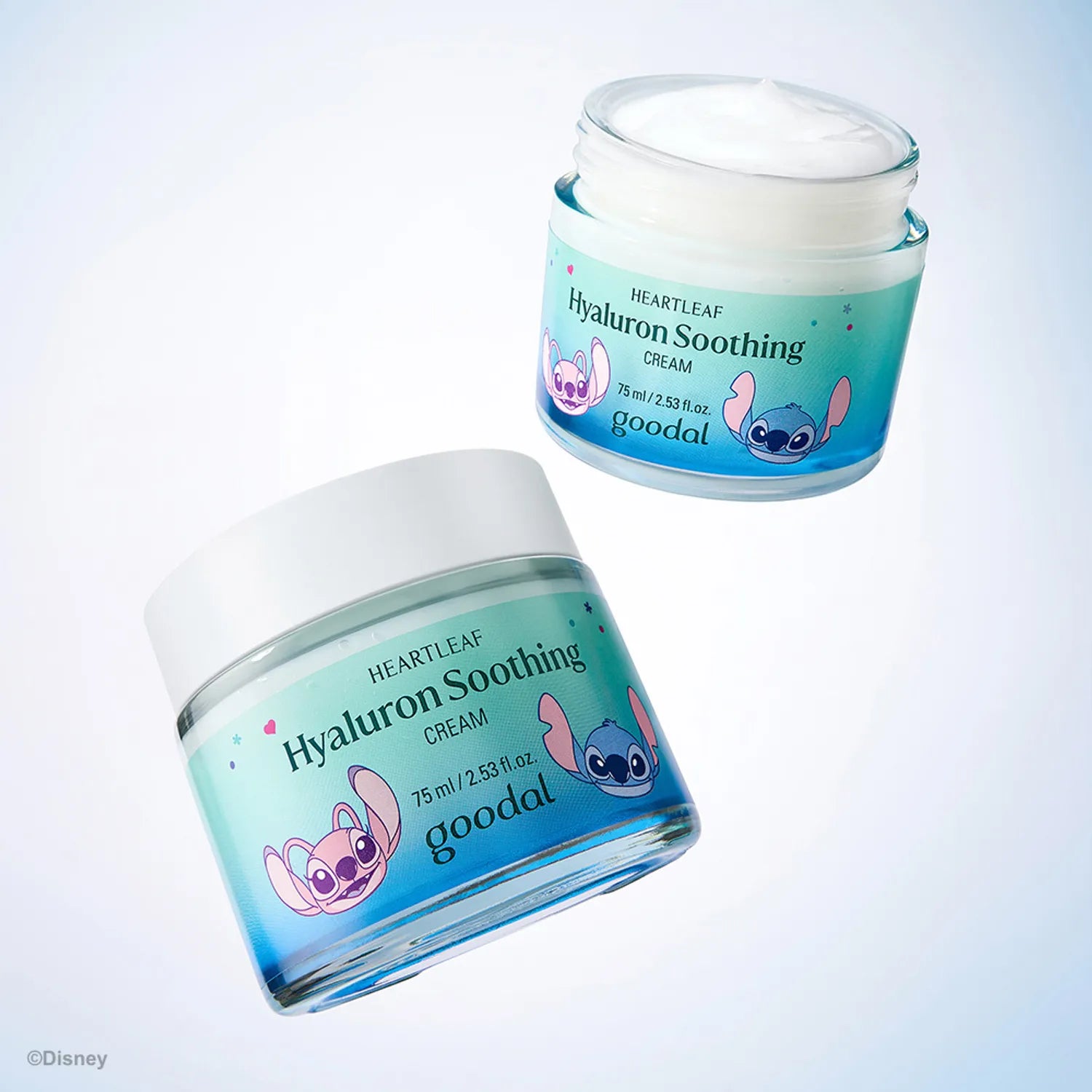 [DISNEY EDITION] goodal Heartleaf Hyaluron Soothing Cream 75ml Refill Set (+Refill 75ml+Mini Bag)