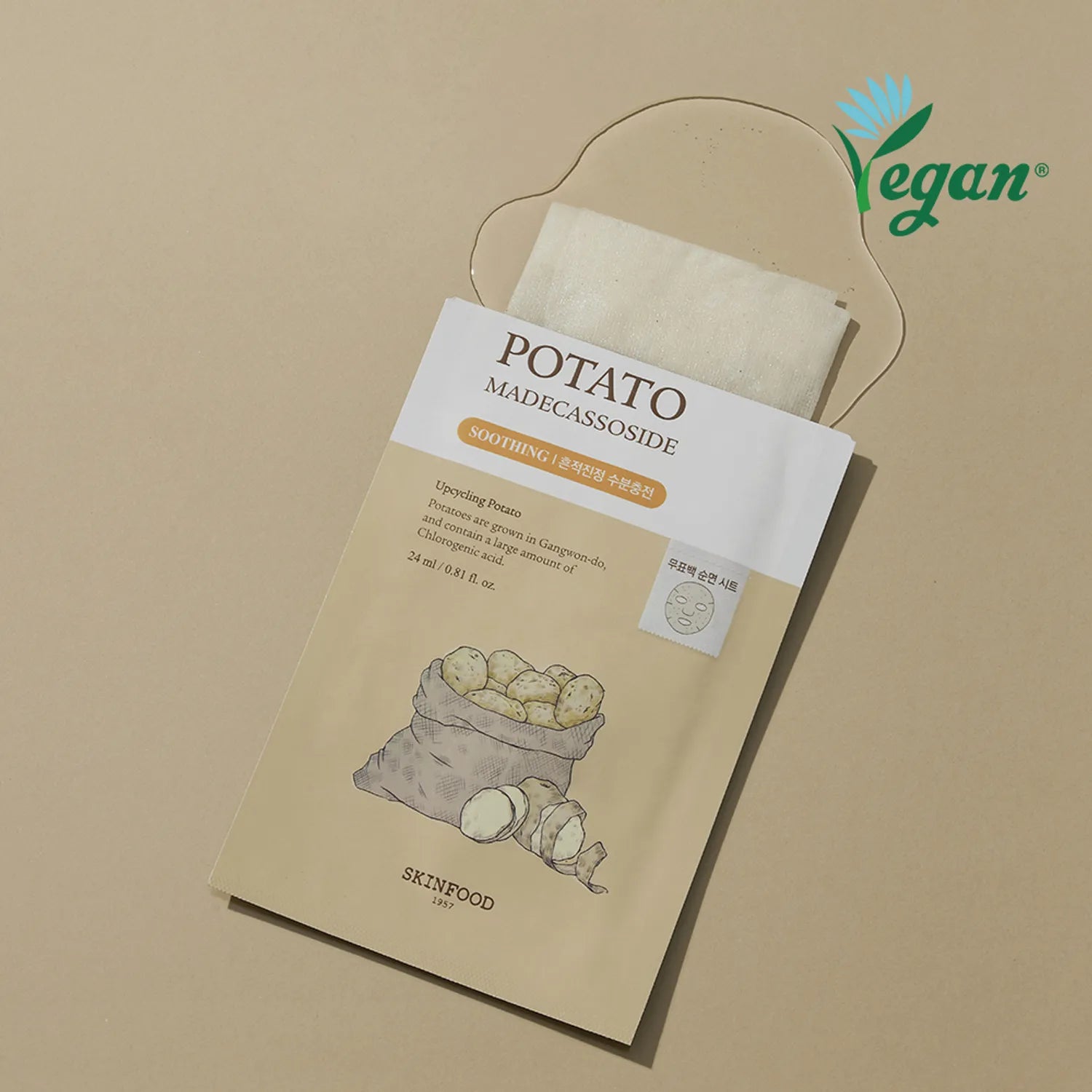 SKINFOOD Potato Madecassoside Mask Sheet 1ea