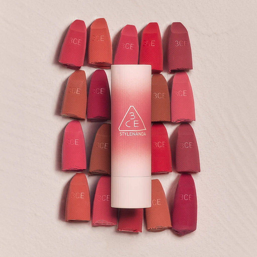 3CE Cashmere Hug Lipstick (14 Colors)
