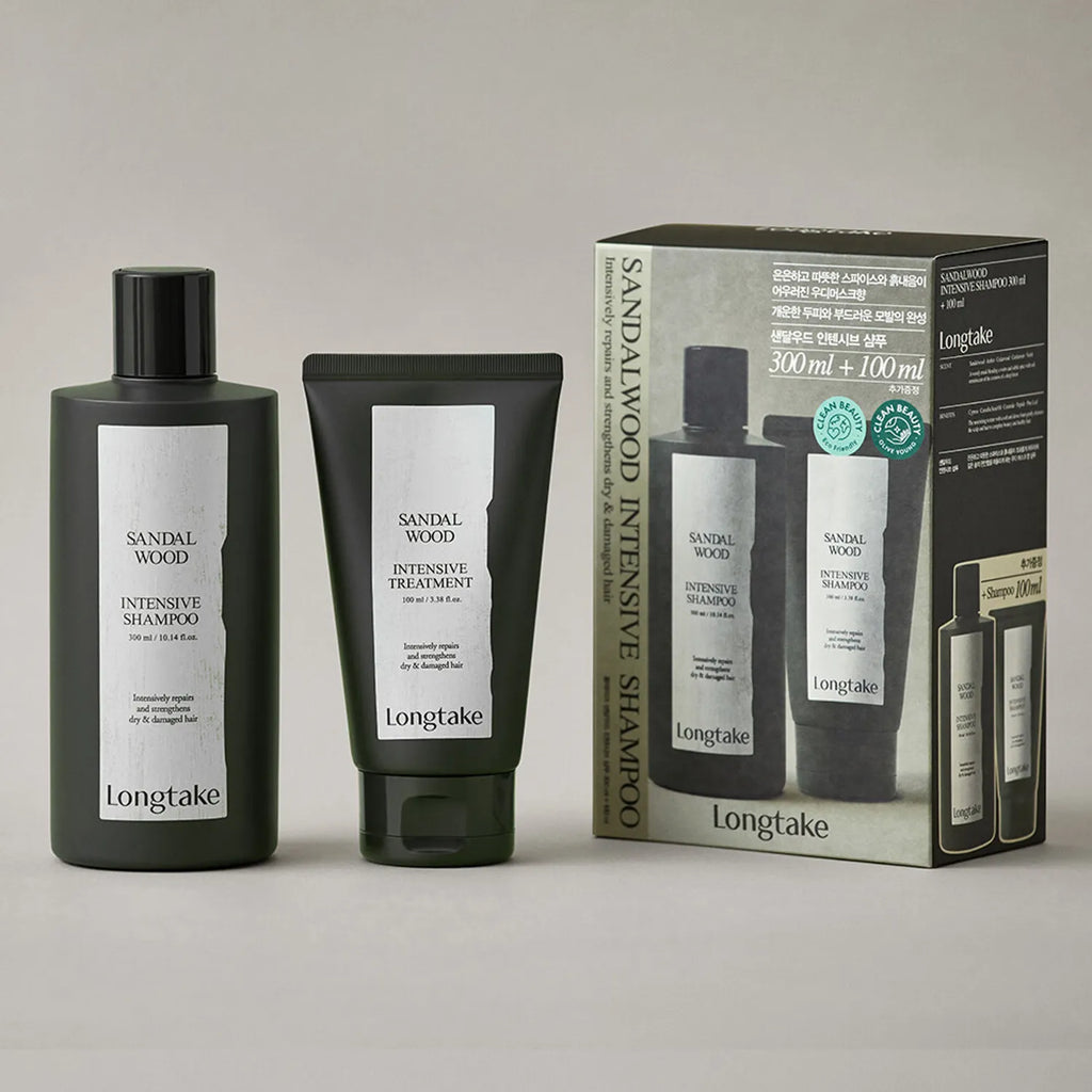 Longtake Shampoo 300mL (Set/Single) (Sandalwood / Black Tea & Fig / Basil & Vetiver)
