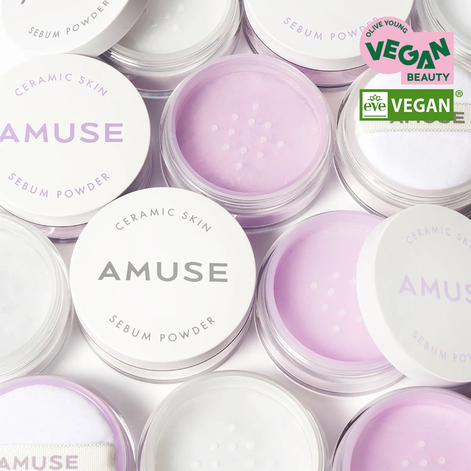 AMUSE Ceramic Skin Sebum Powder (2 Colors)