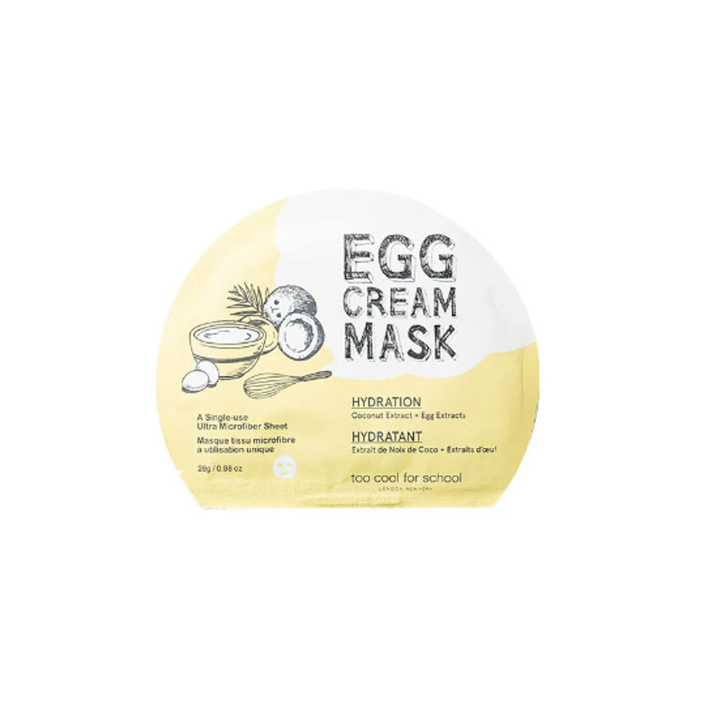 too cool for school Egg Cream Mask Sheet