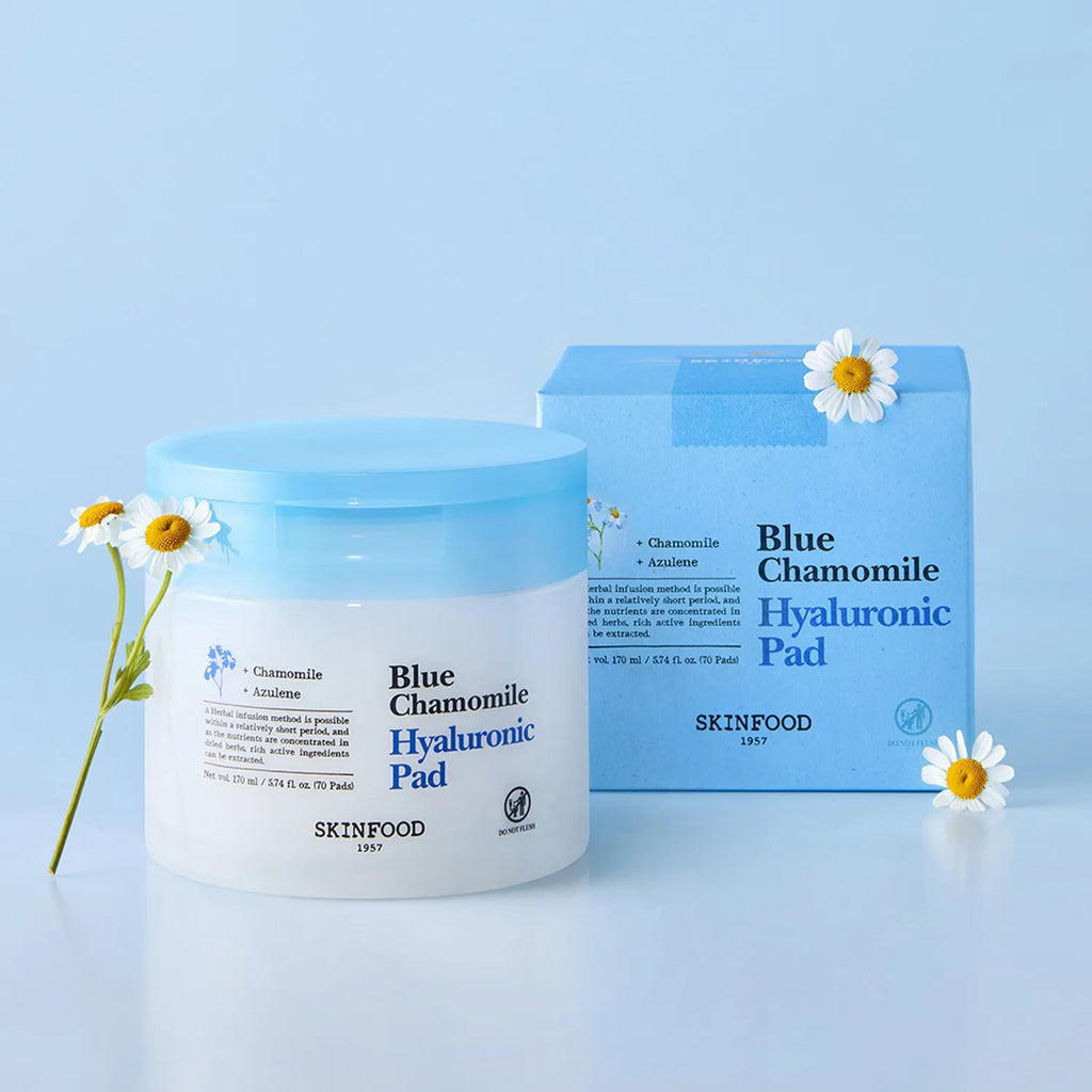 SKINFOOD Blue Chamomile Hyaluronic Pad 70P