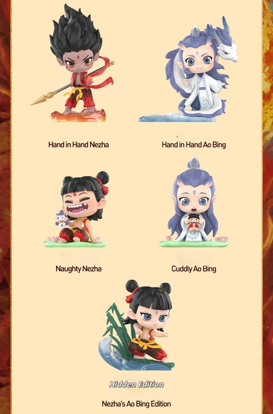 POPMART's "Nezha: The Demon Child Conquers the Dragon King" Innate Bond Series Figurine Blind Box