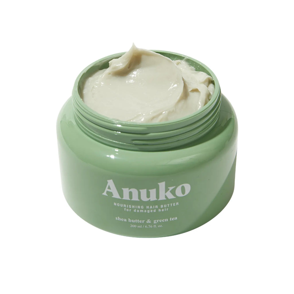 Anuko Nourishing Hair Butter For Damaged Hair Treatment #Shea Butter & Green Tea 200ml
