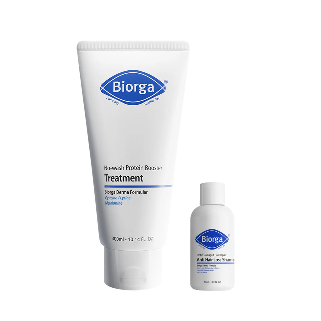 BIORGA No Wash Protein Booster Treatment 300ml Set (+Anti Hair Loss Shampoo 50ml)