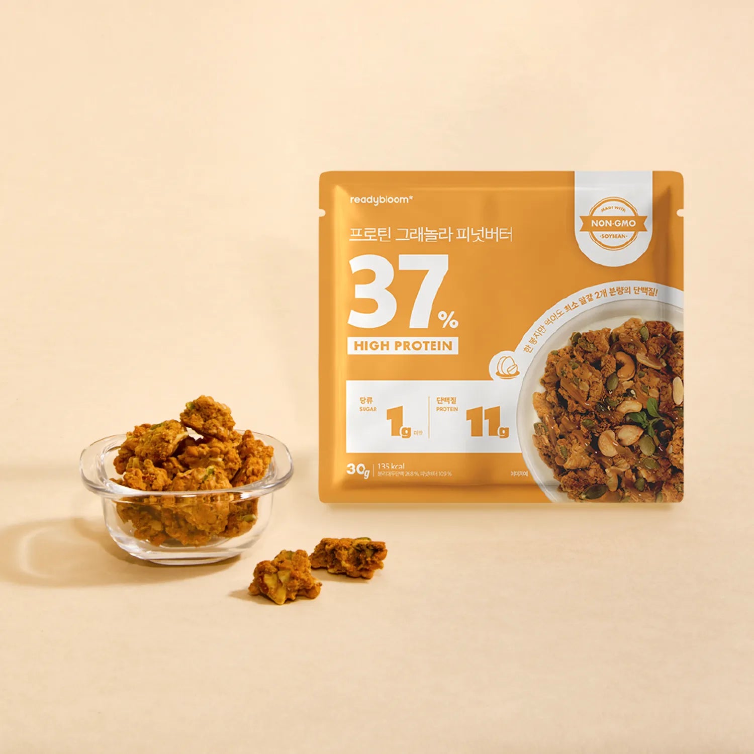 readybloom Protein Granola #Peanut Butter 30g