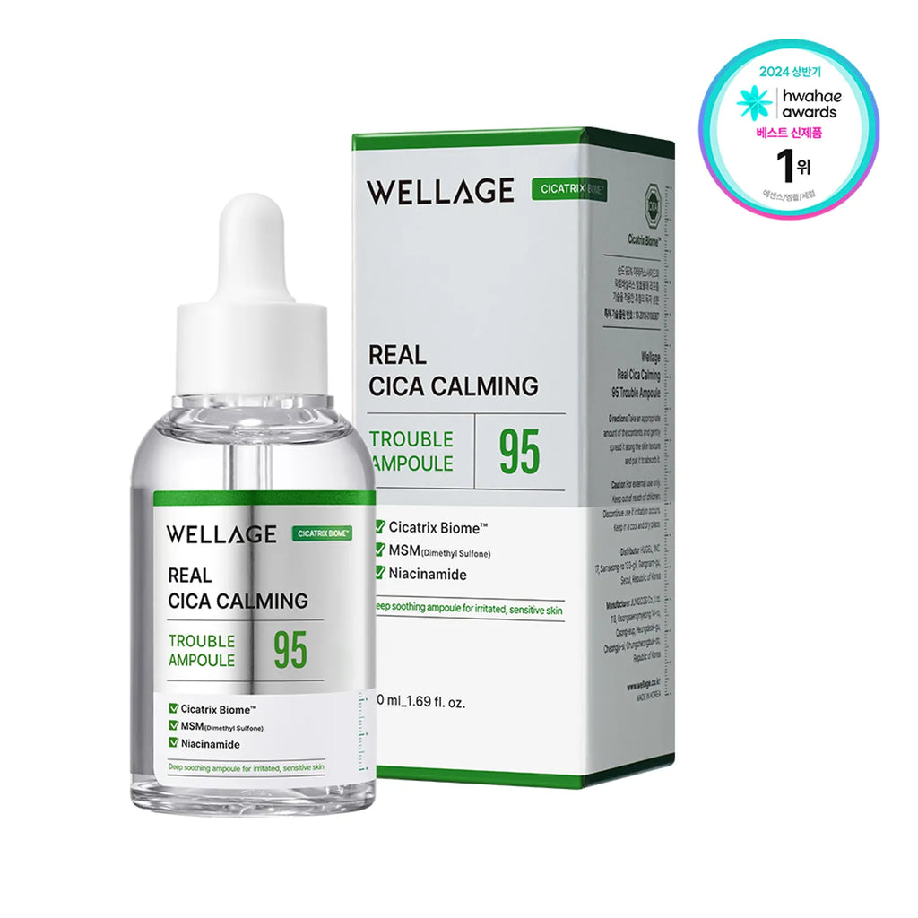 WELLAGE Real Cica Calming 95 Trouble Ampoule 50mL