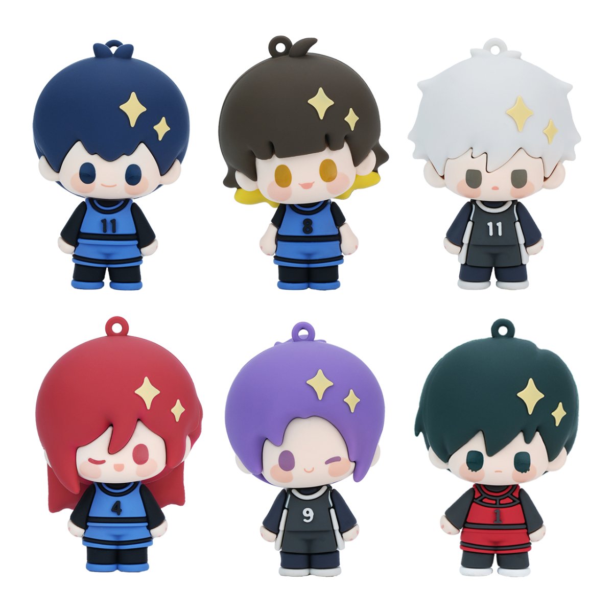 Blue Lock | Minidoll Chibi Keychain Charm Set