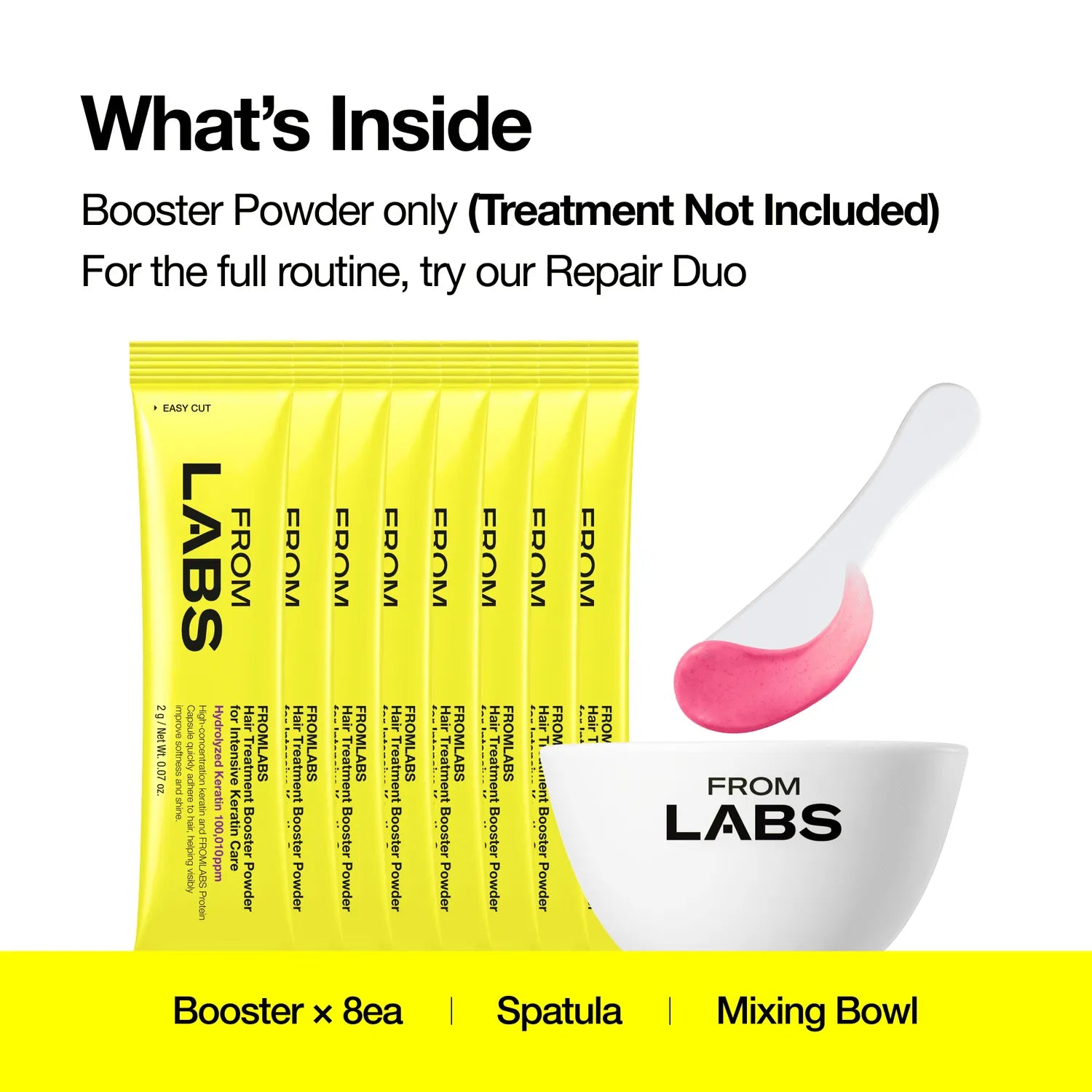 FROMLABS Hair Treatment Booster Powder for Intensive Keratin Care 2g*8ea