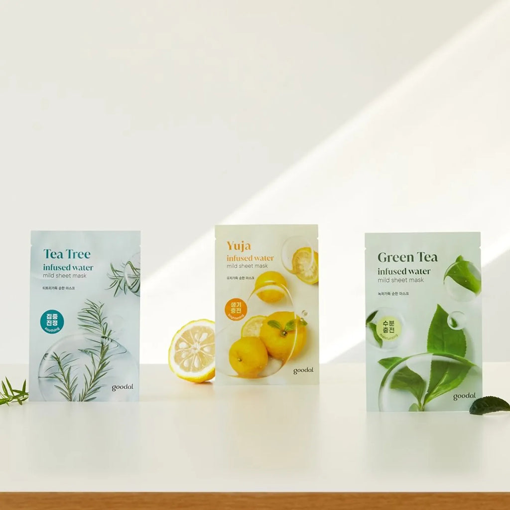 goodal Mild Sheet Mask 1 out of 3 options (Tea Tree/Green Tea/Yuja)