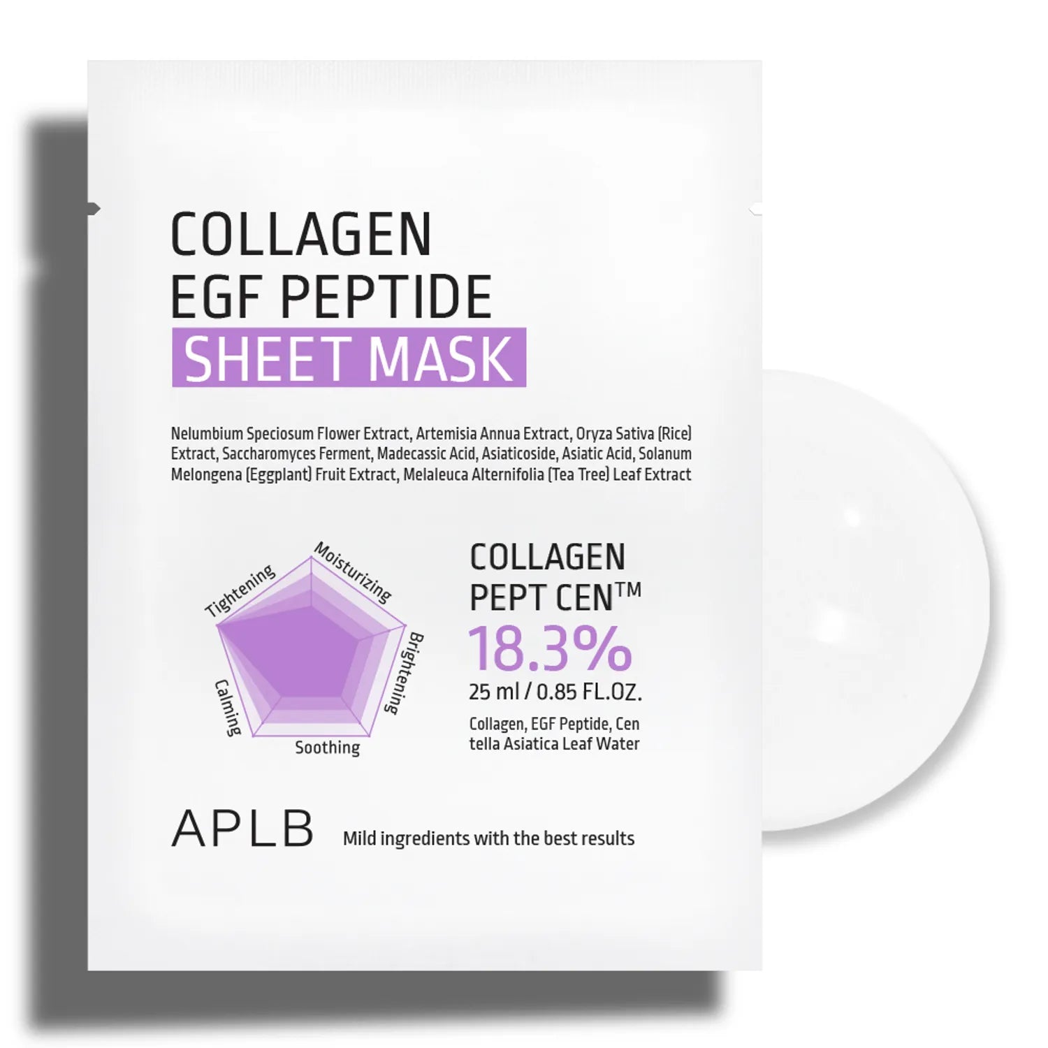 APLB Collagen EGF Peptide Sheet Mask 25ml*10ea
