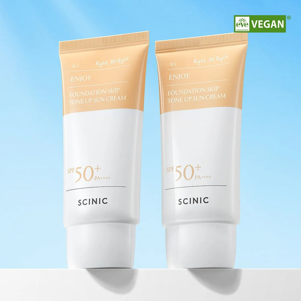Scinic Enjoy Foundation Skip Tone Up Sun Cream 50g 1+1 Special Set