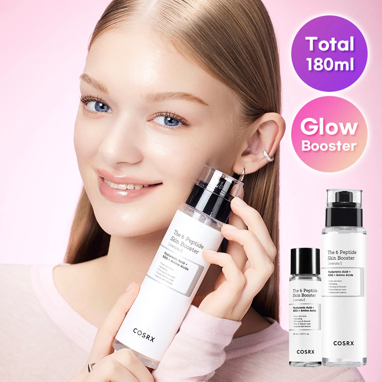 COSRX The 6 Peptide Skin Booster Serum 150mL Special Set (+Peptide Serum 30mL)