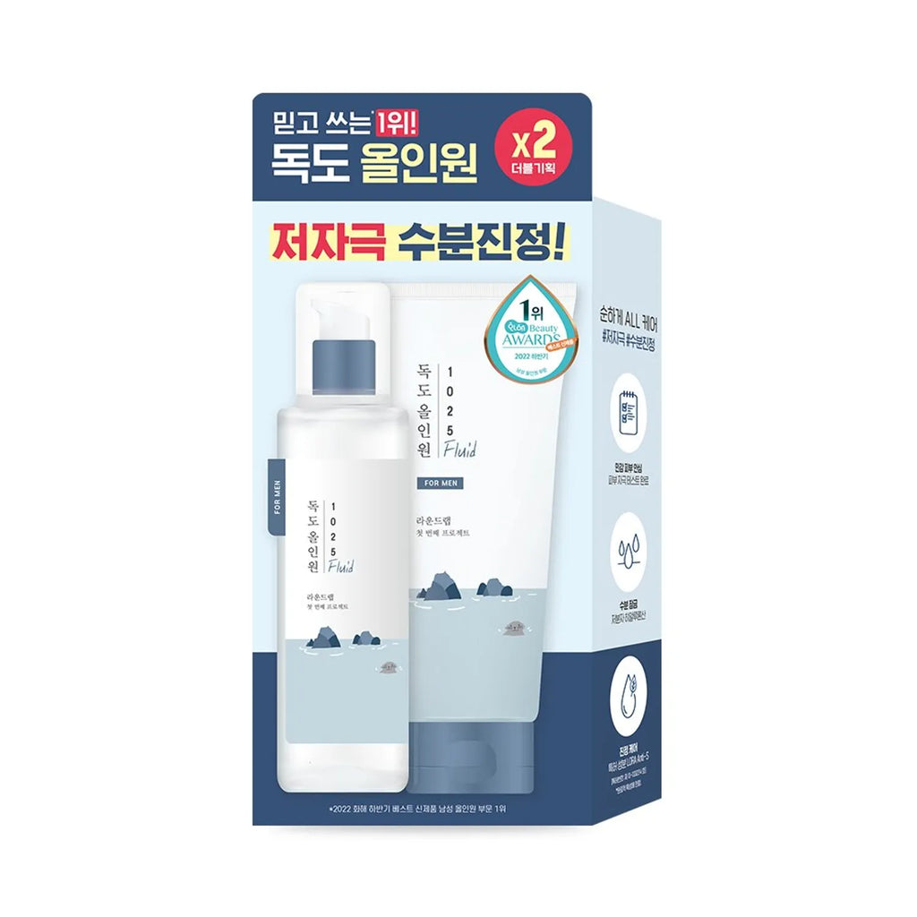 ROUND LAB For Men 1025 Dokdo All In One Fluid 200mL Double Pack