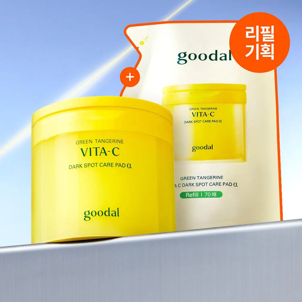 goodal Green Tangerine Vita-C Dark Spot Care Pad &alpha; 70P Set (+Refill 70P+2P)