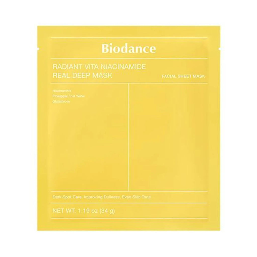 BIODANCE Radiant Vita Niacinamide Real Deep Mask Sheet 1ea