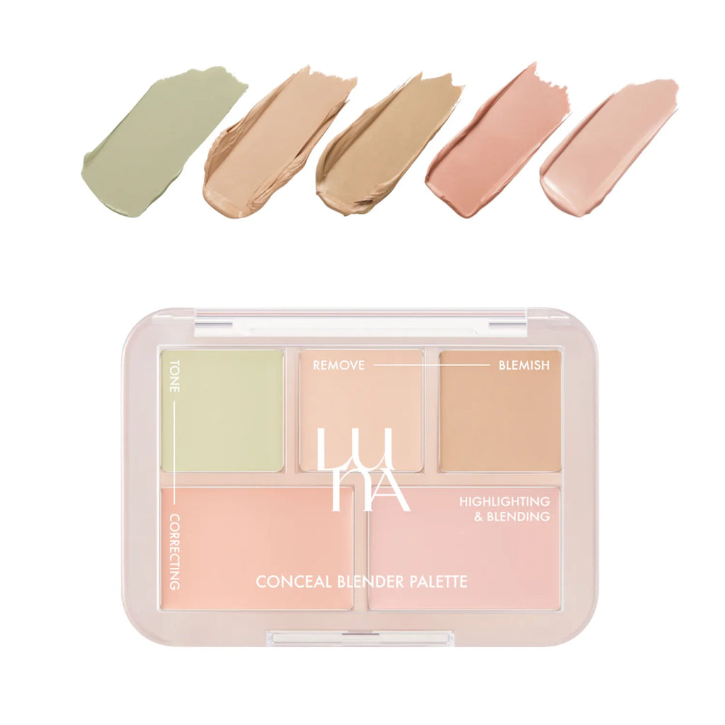 LUNA Conceal Blender Palette Clear Cover 6g (5 Shades)