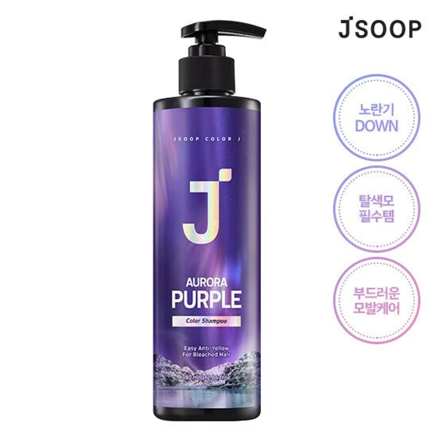 JSOOP Color J Aurora Purple Color Shampoo 380mL