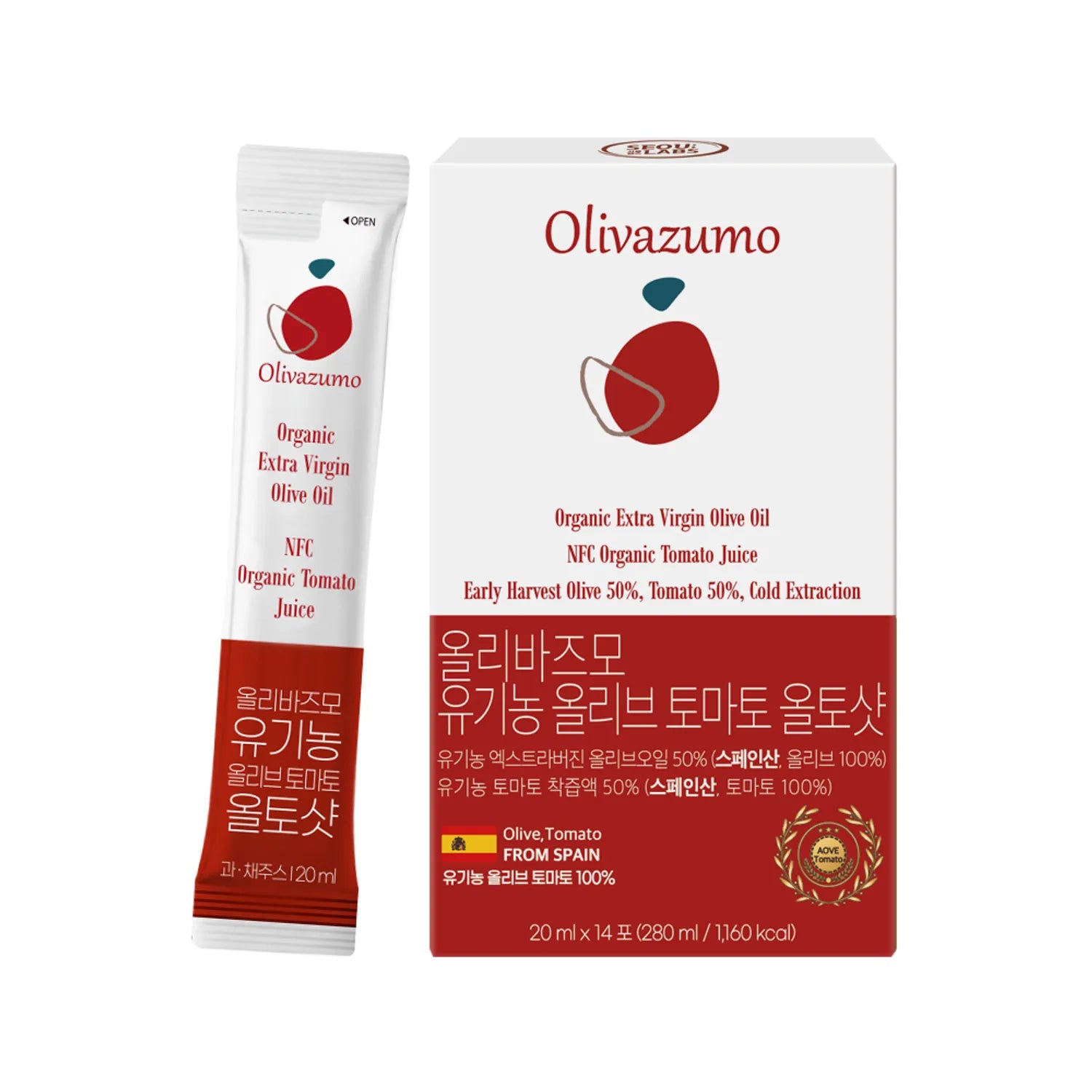 Olivazumo Olive Oil Tomato Shot 14 Sticks