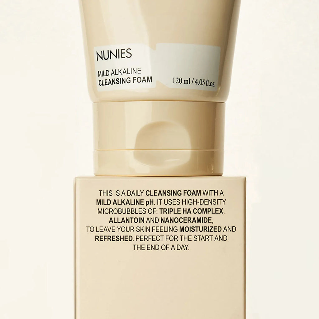 NUNIES Mild Alkaline Cleansing Foam Hyaluron Whip 120ml