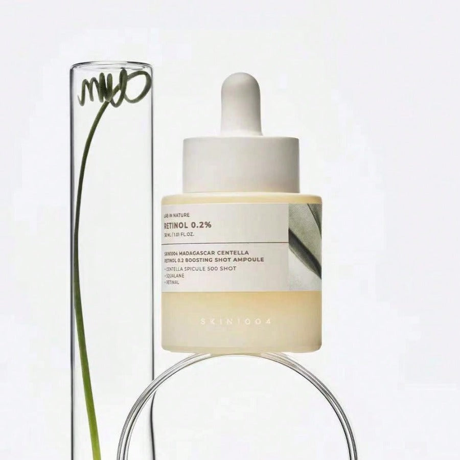 SKIN1004 Madagascar Centella Retinol 0.2 Boosting Shot Ampoule 30ml , Low-Irritation Retinol, Targeted Care For Wrinkles & Elasticity