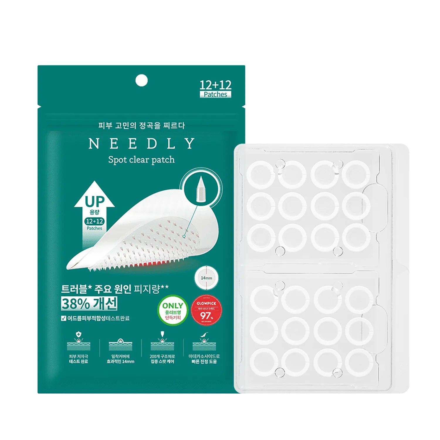 NEEDLY Spot Clear Patch 12P 1+1 Set