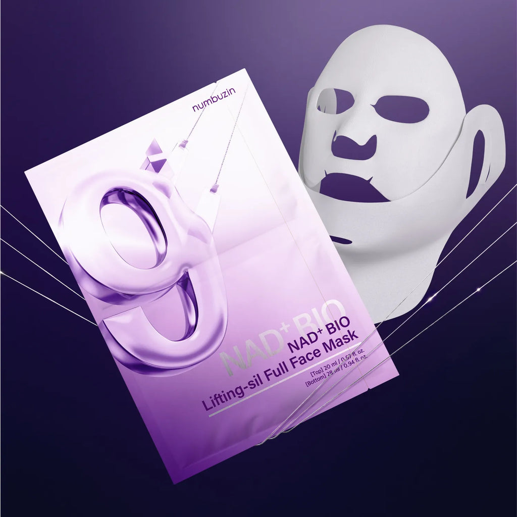 numbuzin No. 9 NAD Bio Lifting-sil Full Face Pack Sheet 4ea Set (+Fabric Lifting Band)
