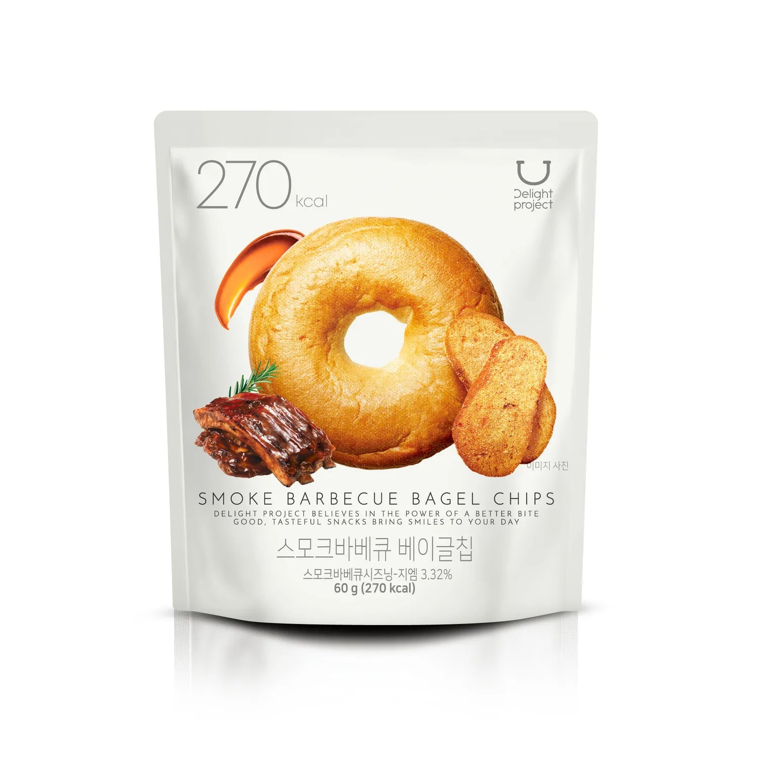DELIGHT PROJECT Smoke Barbecue Bagel Chips 60g