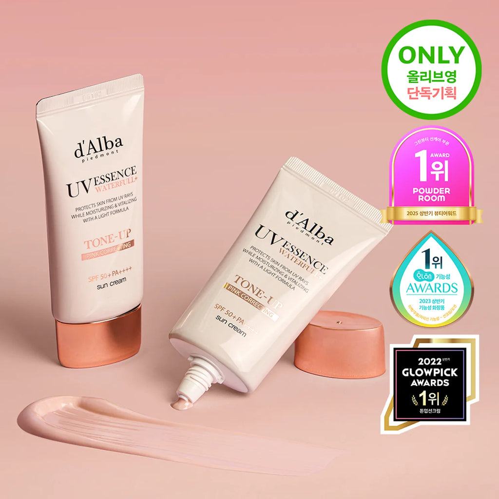 d'Alba [PINK CORRECTING] Waterfull Tone-Up Sun Cream Duo Set (50mL+50mL)