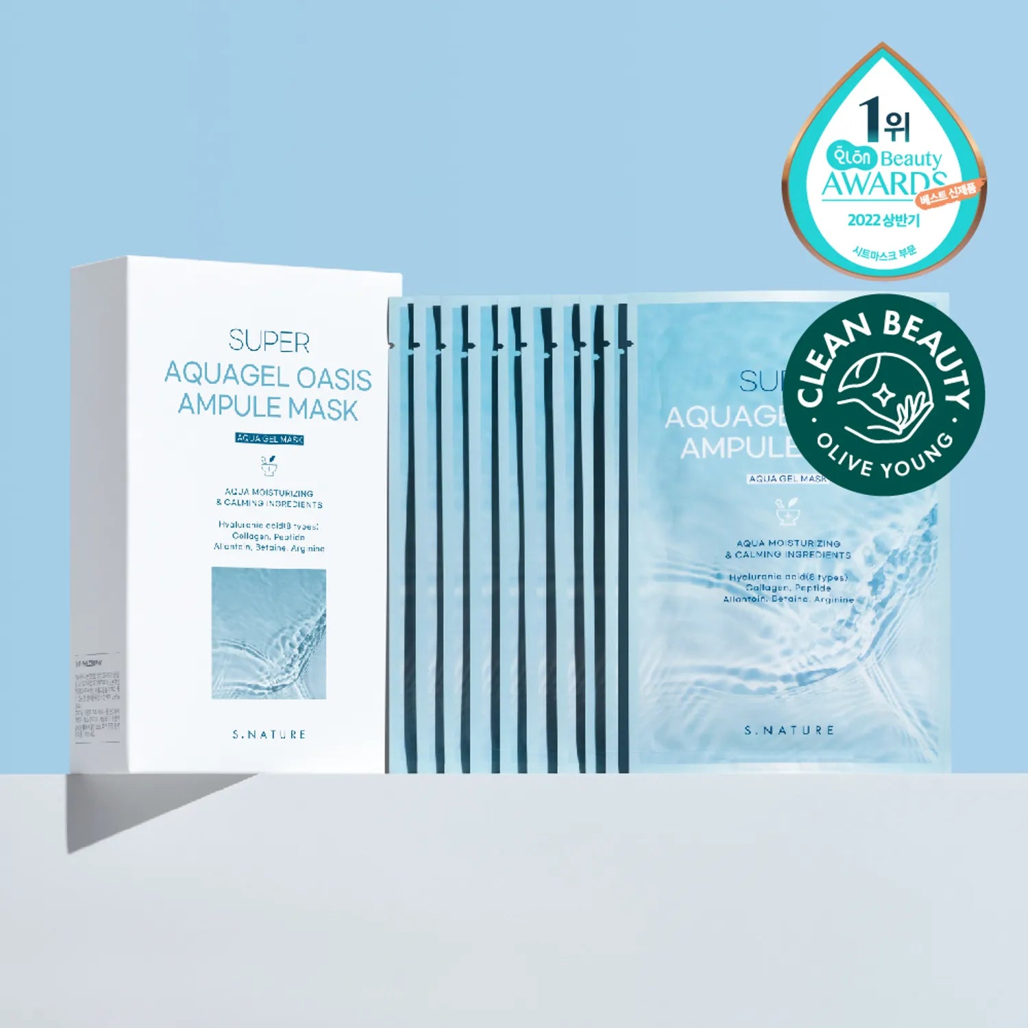 S.NATURE Super Aqua Gel Oasis Ampoule Mask Sheet 10P