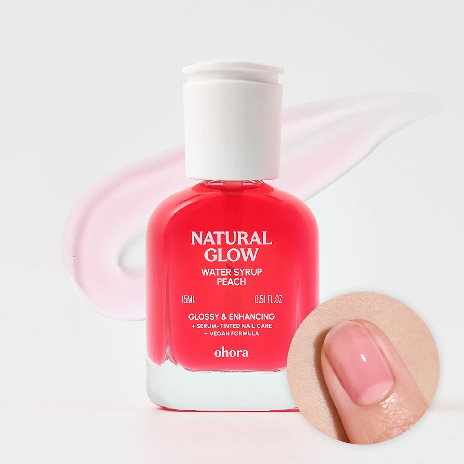 ohora Natural Glow Milk Syrup Nail Strengthener 15ml (10 Colors)