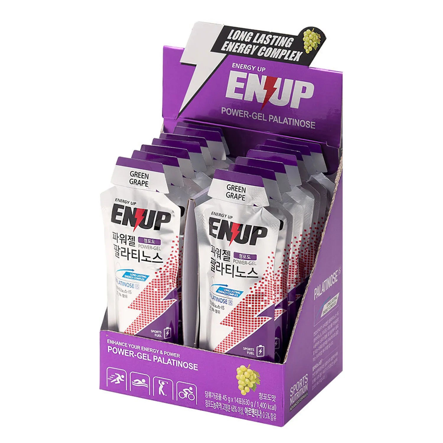 ENUP Power-Gel Palatinose #Green Grape 14 Sticks