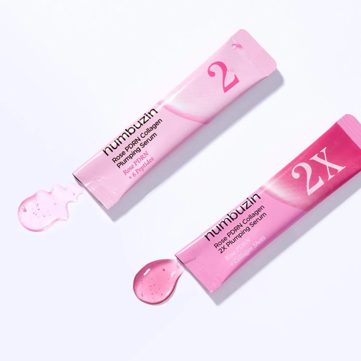 numbuzin No. 2 Rose PDRN Collagen Plumping Serum Duo 10ml (Mild 1ml*5ea+Intensive 1ml*5ea)