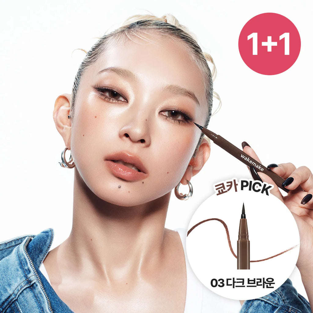 WAKEMAKE Any-Proof Pen Eyeliner (Set/Single) (3 Colors)