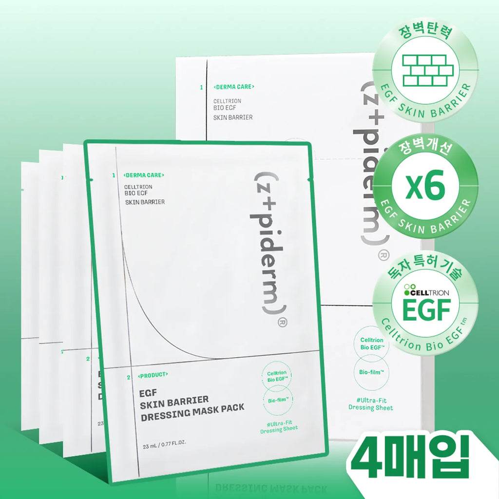 z+piderm EGF Skin Barrier Dressing Mask Pack Sheet 4ea