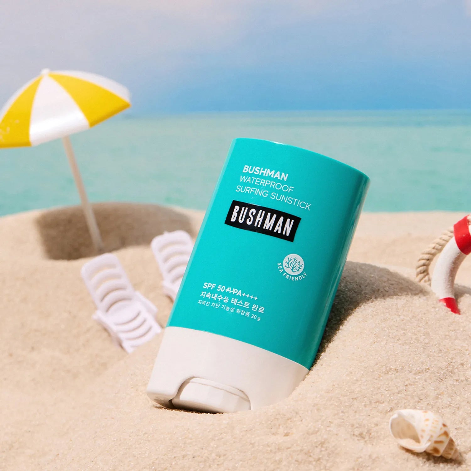 Bushman Waterproof Surfing Sun Stick 20g Set (+Daily Sun Cream 20ml)