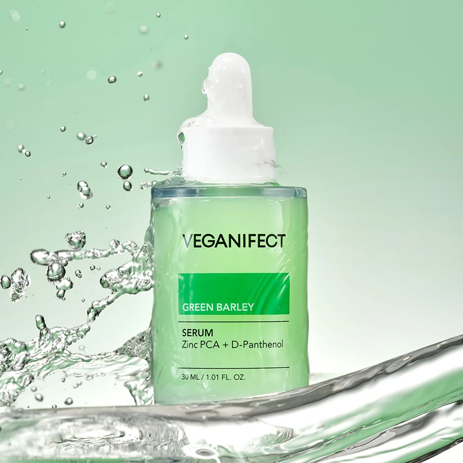 veganifect. Green Barley Zinc Serum 30ml