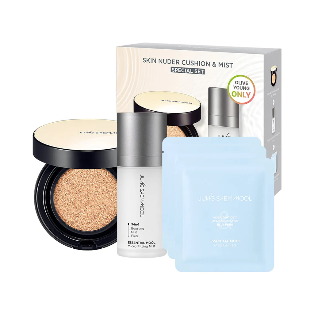 JUNGSAEMMOOL Essential Skin Nuder Cushion & Mist Special Set (+Gel Pad 2P*3ea) (3 Shades)