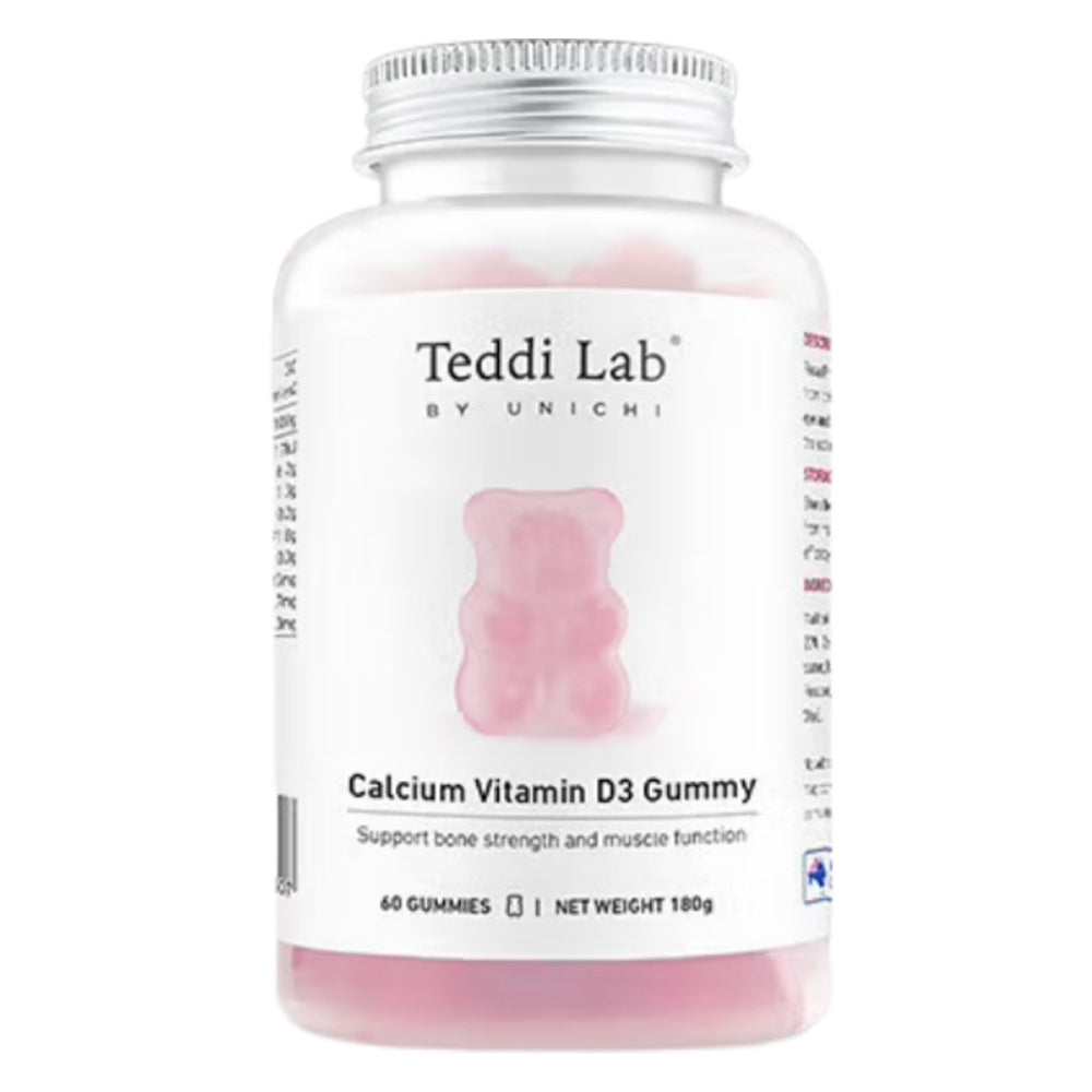 Calcium Vitamin D3 Gummy, Strawberry & Yogurt Flavor, 60 gummies