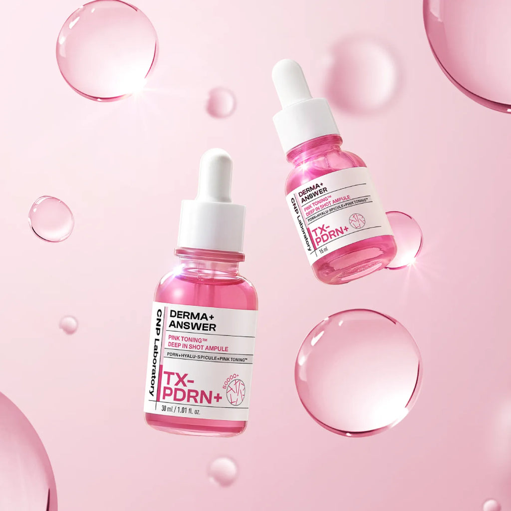 CNP Derma+ Answer Pink Toning Deep-In Shot Ampule 30ml Set (+15ml)