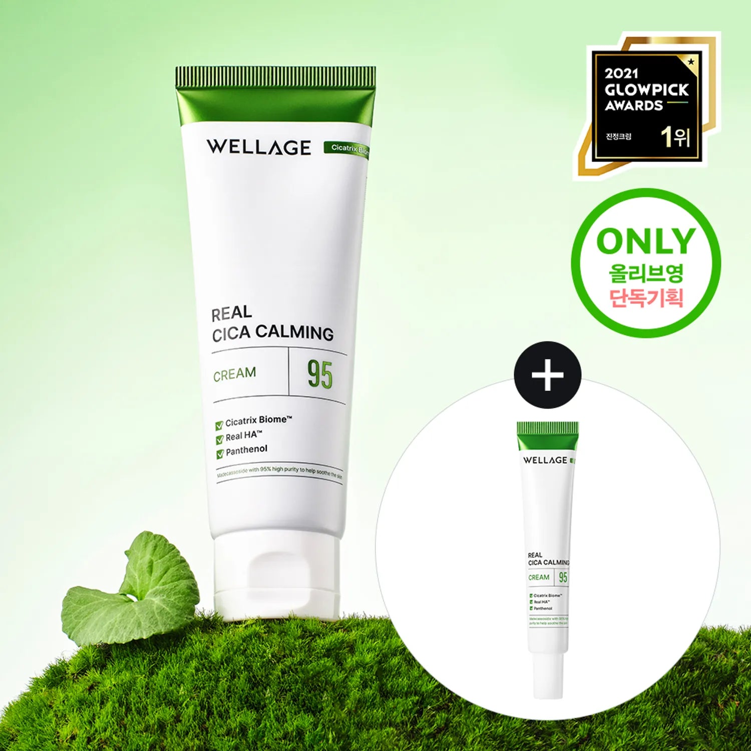 WELLAGE Real Cica Calming 95 Cream Special Edition