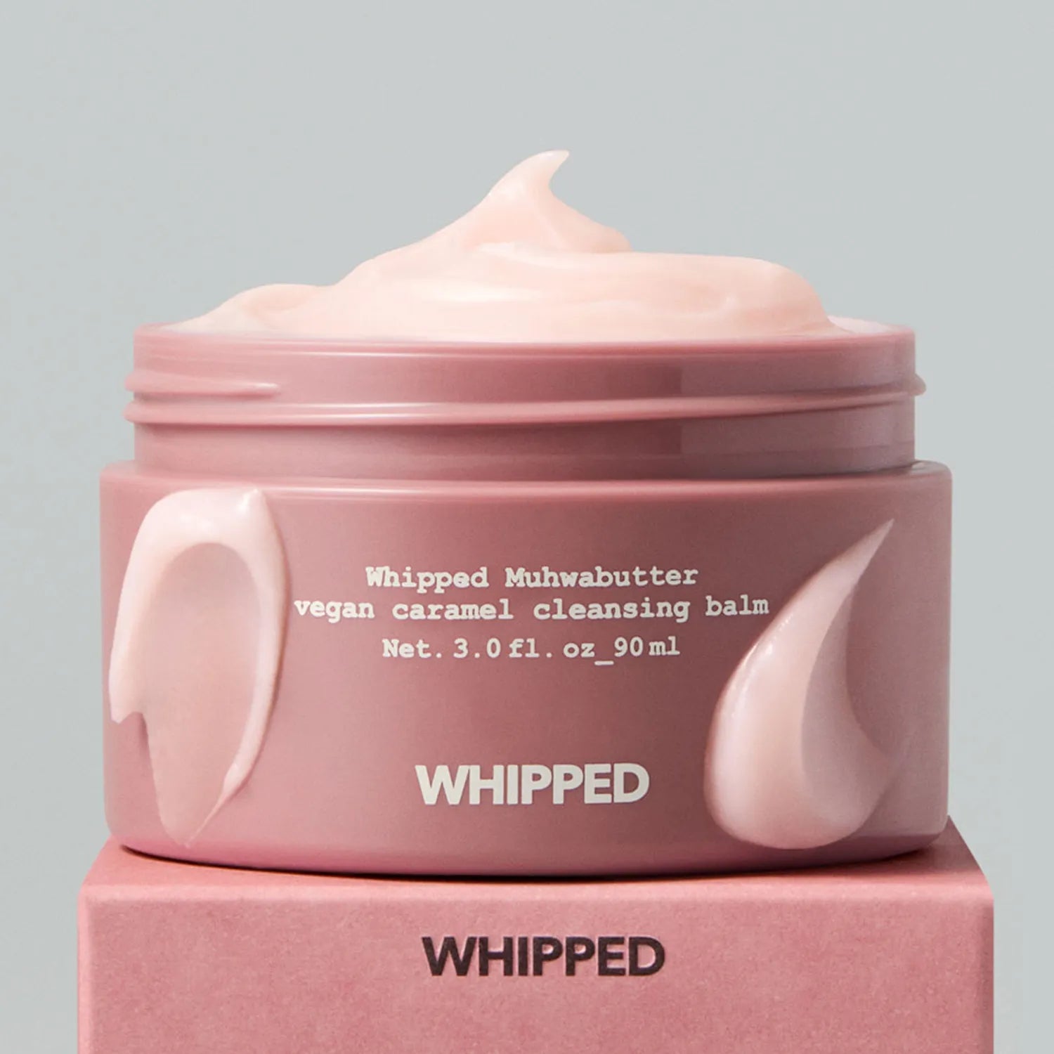 Whipped Muhwabutter Vegan Caramel Cleansing Balm 90ml Set (+3ml*4ea)