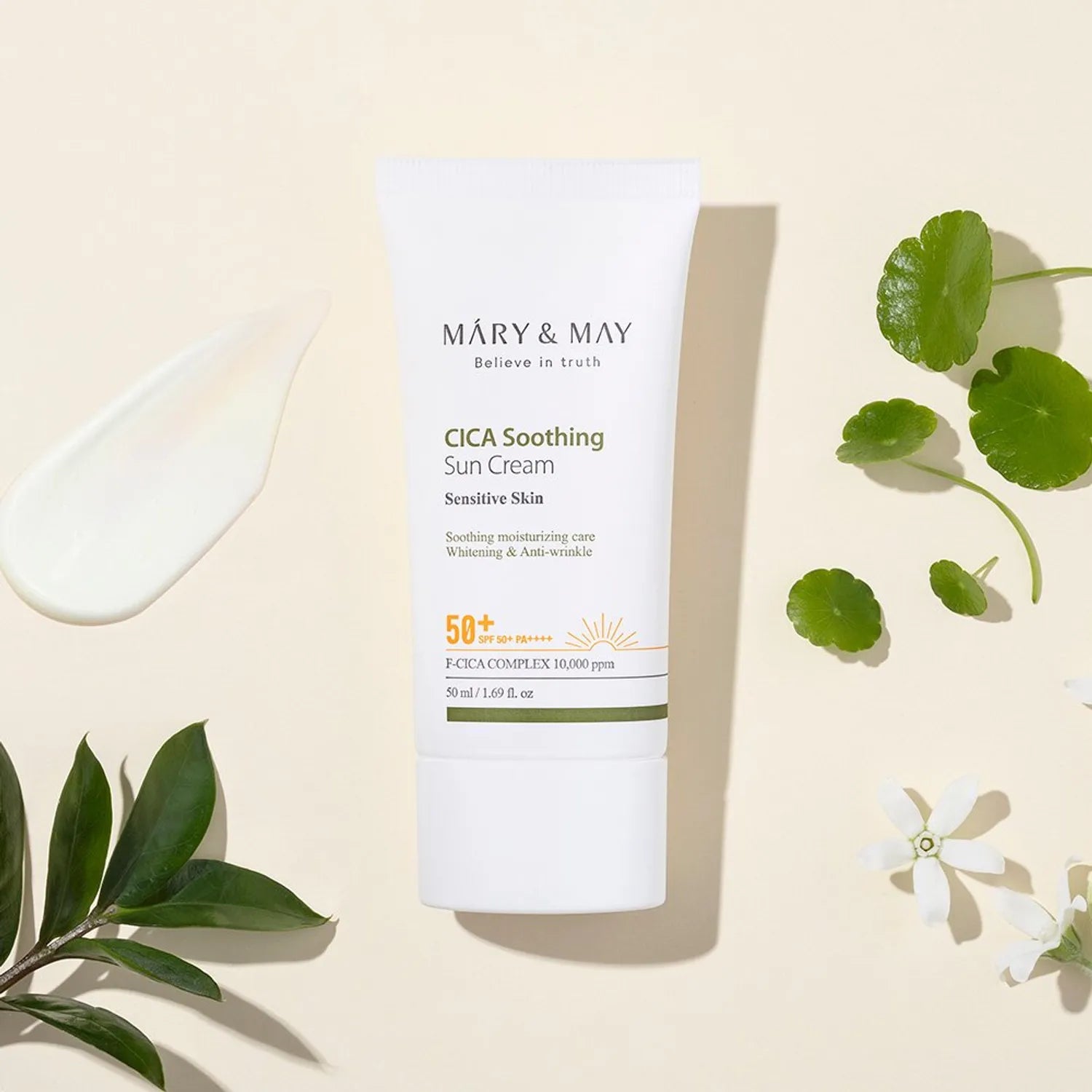 Mary & May Cica Soothing Sun Cream SPF50+ PA++++ 50mL