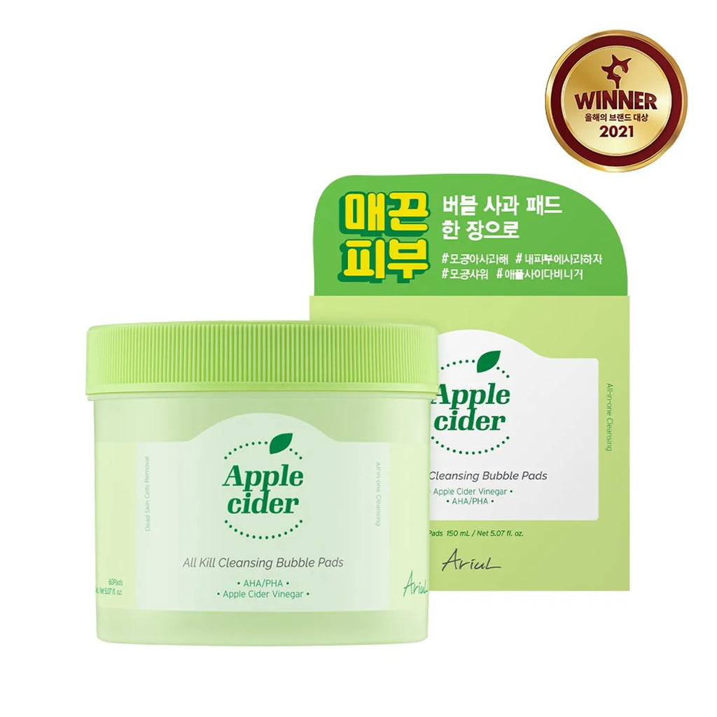 Ariul Apple Cider All Kill Cleansing Bubble Pads 60ea