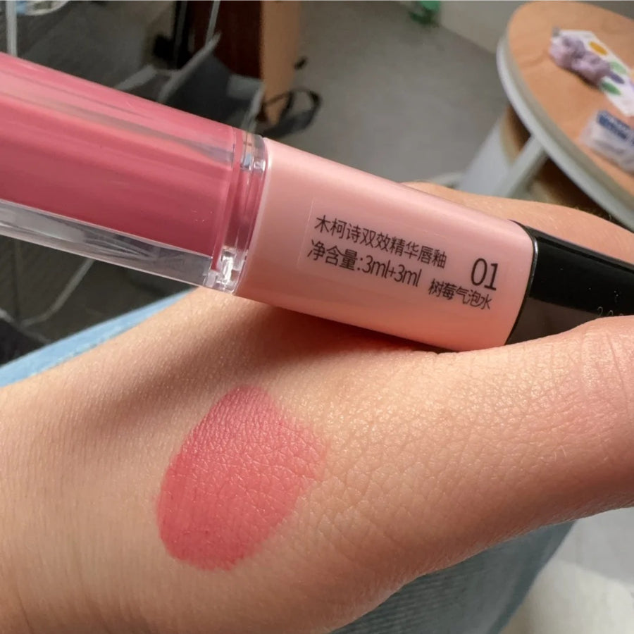 MUKESI Dual Essence Lip Glaze D01 Raspberry Soda