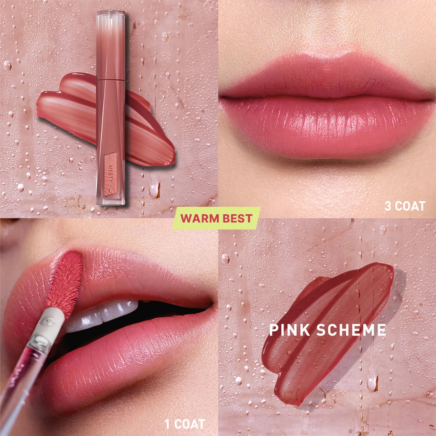 3CE Misty Lip Bare (11 Colors) (Set/Single)