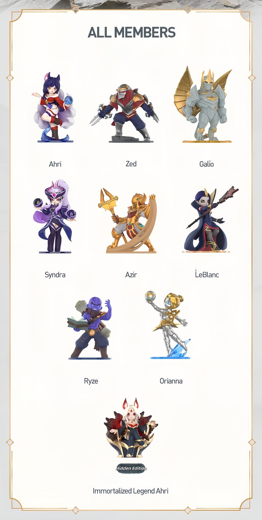 POP MART League of Legends Mid-Lane Showdown Series Figurines, Blind Box Toys, Ornaments, and Gifts