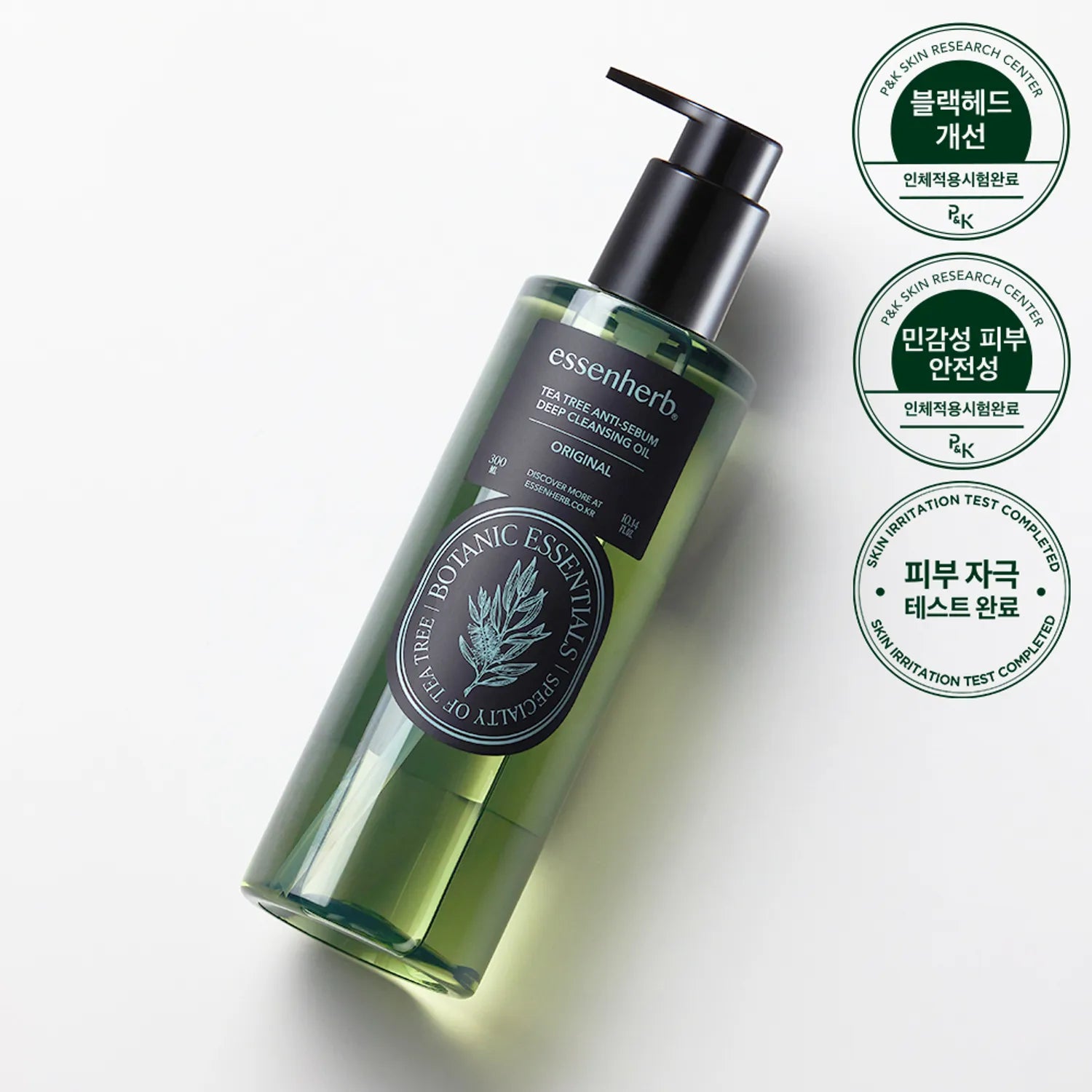 essenHERB Tea Tree Anti-Sebum Deep Cleansing Oil 300ml