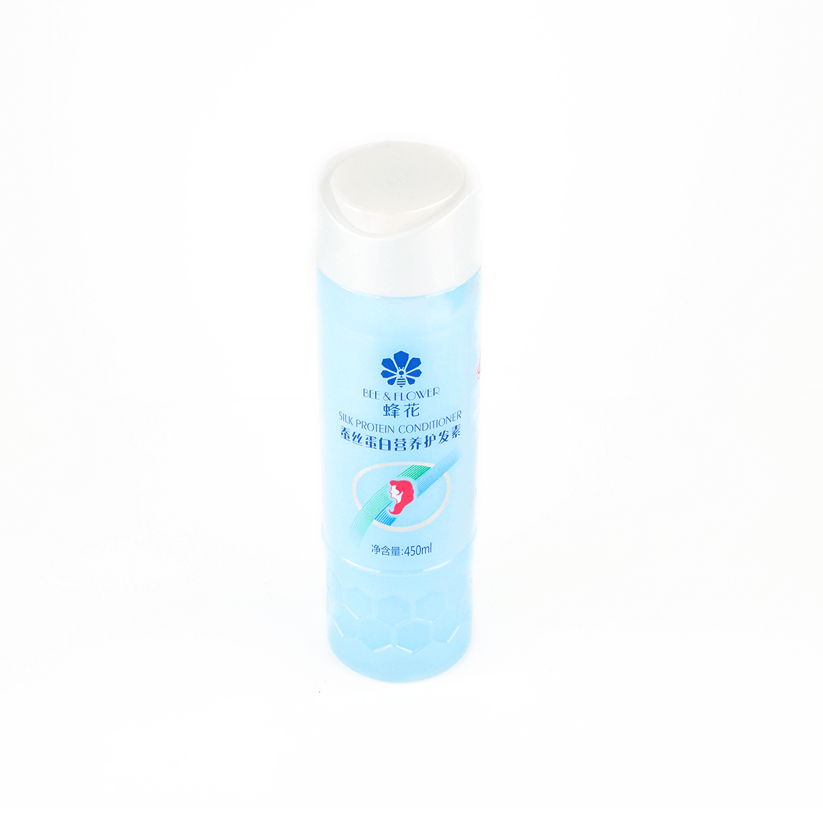 蜂花BEE&FLOWER 柔亮营养护发素 蚕丝蛋白护发 450ml 柔软光滑亮泽 滋润保湿修护 毛躁干发炸毛发质